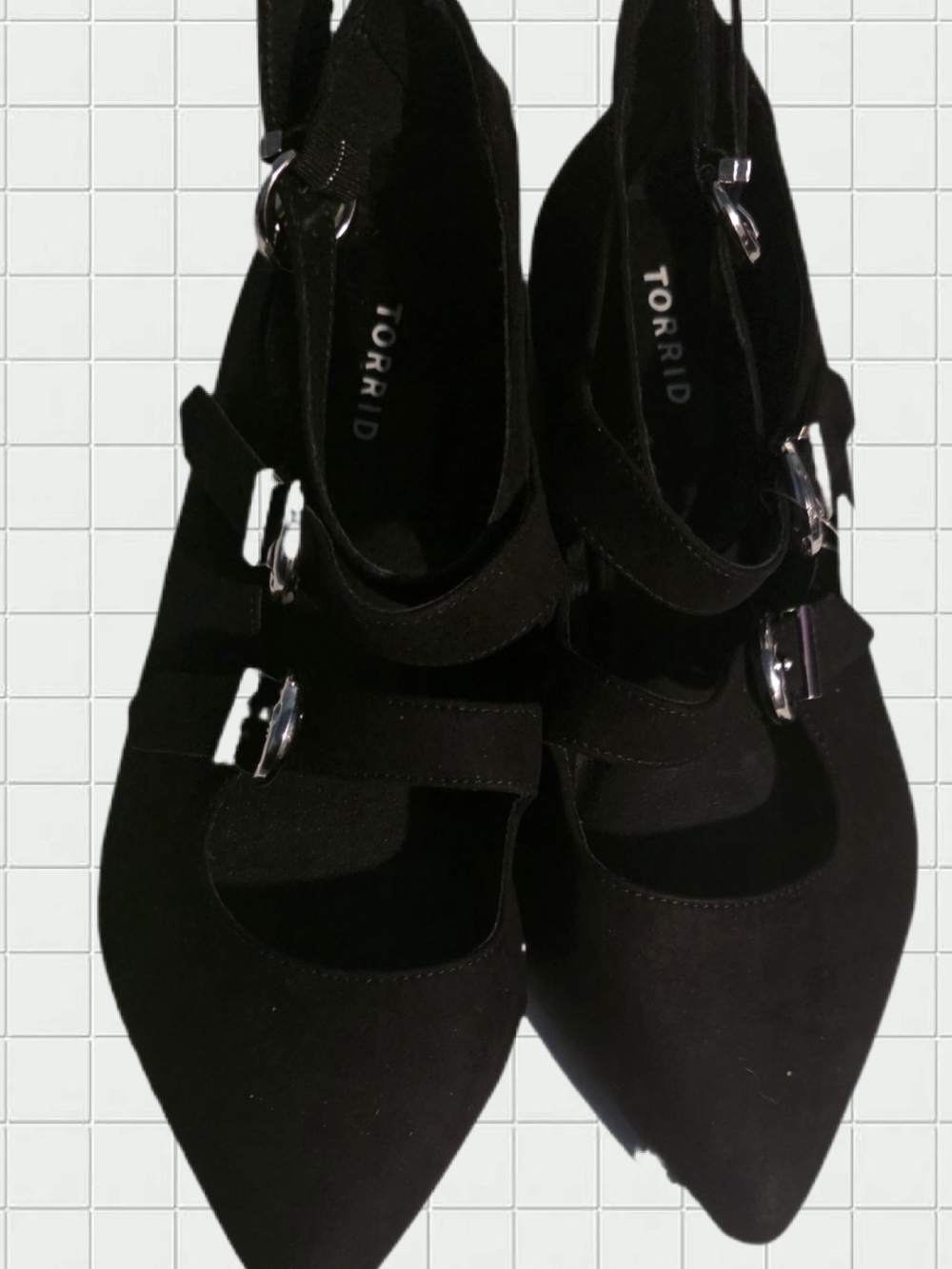 MULTIBUCKLEPOINTED TOEFLAT BLACK